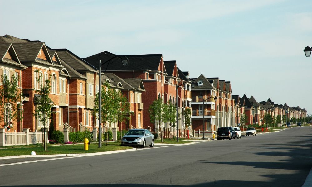 Brick masonry homes in a newly developed Huntsville subdivision