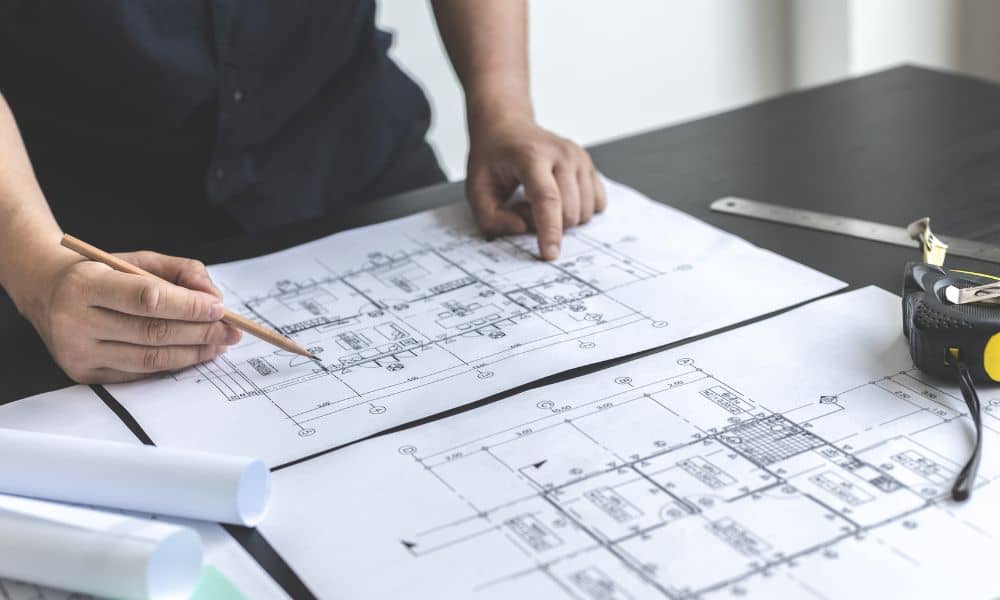 ALTA land survey documents being reviewed during a commercial real estate due diligence process